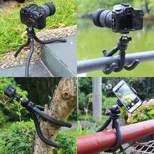 PULUZ Trípode flexible en forma de pulpo mini con soporte de bola, compatible con cámaras DSLR, GoPro, smartphones - Negro - Ver 11