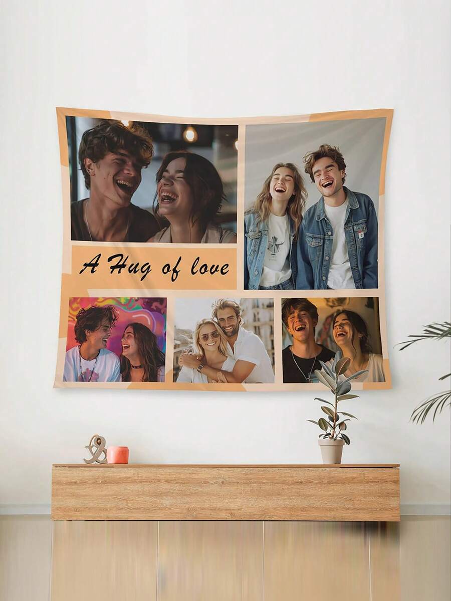 Custom Photo Tapestry Personalized Image Text Tapestry Home Wall