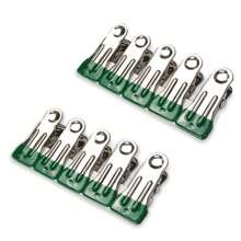 2,16 Zoll schwere Metall-Wäscheklammern 10/20/30 Packungen, Wäscheklammern für Fototrocknen, Wäscheleine, Wäsche, Socken, Beutel-Clips für Lebensmittel, Küche, Edelstahl mit Gummi, 6 Farben, Marke: Cowdro