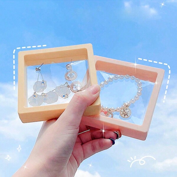 PE Film Floating Transparent Storage Box, Jewelry Box, Packaging Box, Hair Clip & Bracelet Display Box