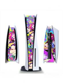 1pc PS5 Console Sticker PVC Protective Skin, Scratch-Resistant PlayStation 5 Console Sticker For Center Control, Cartoon Game Character Decals For Decorative Trim, Compatible With Disc Drive And Digital Version - PS5 Stickers - View 19