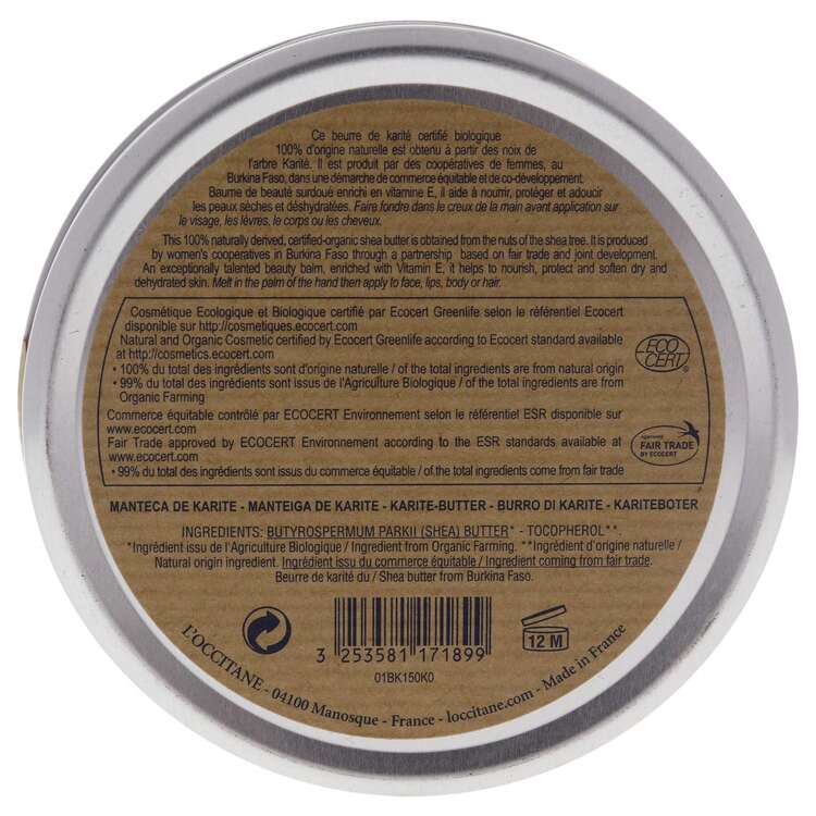 L'Occitane Organic Pure Shea Butter By  For Unisex - 5.2 Oz Moisturizer - trắng - Xem 3