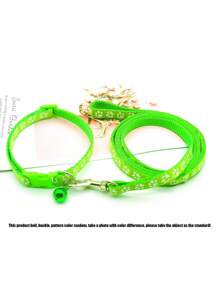 Collares reflejantes para mascotas (gatos y perros) con lazo ajustable en forma de campana, correa universal
