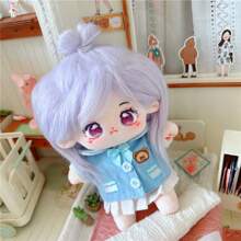 20cm Soft Doll Purple Hair, Skeleton Optional, Different Clothes, - Perfect Activity & Birthday Gift! You Need Make Up The Doll's Face,And The Long Hair Styles Need To Be Groomed By Yourself