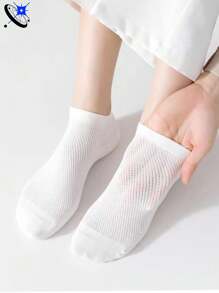 5pairs Breathable Men's Low Cut Socks, Suitable For Daily Wear, For Gym