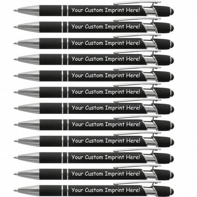 Customized Personalized Pen With Handwriting Pen - Traditional - Metal Black Ink Pen Engraved With Name - Logo Or Message Printed - Beautiful Creative Gift - 6/12pcs Per Pack Room Decoration Multi-Functional Christmas Decorations, Personalized Christmas Ornaments, Personalized Gifts For Women/Men Ideal Gifts For Him Family, Friends, Children, Students, Her For Anniversaries, For Birthdays, For Weddings, For Fall/Autumn/Winter, For School,Customized Gift For Men,Engrave Pen,Hut For Men,Multi-Functional,Reusable,Ornamental,Stylish,Colorful,Custom,Unique,Customized,Personalized,2025 Halloween Accessories