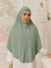 1 件女士大号便捷头巾，吸汗即戴式即时头巾 - 彩色 - 查看 3