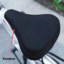 1pc Bicycle Seat Cover - Comfortable & Breathable, Suitable For Year-Round Riding, Protects Your Bike Seat, Essential Accessory For Cycling Enjoyment, Easy To Install And Use. - Multicolor - View 3