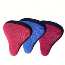 1pc Bicycle Seat Cover - Comfortable & Breathable, Suitable For Year-Round Riding, Protects Your Bike Seat, Essential Accessory For Cycling Enjoyment, Easy To Install And Use. - Multicolor - View 4