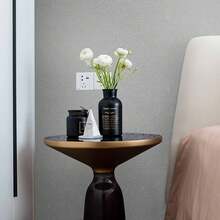 1 cuộn Giấy dán tường PVC dày chống thấm nước bằng lụa đen tự dính, thích hợp cho nhãn dán tường phòng ngủ nhà bếp, mặt bàn phòng khách, trang trí nhà cửa và cải tạo nội thất - Bạc - Xem 7