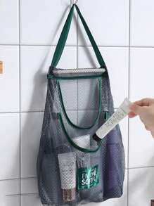 1pc Kitchen Storage Mesh Bag, Vegetable & Fruit Storage Bag, Random Single/Double Layer