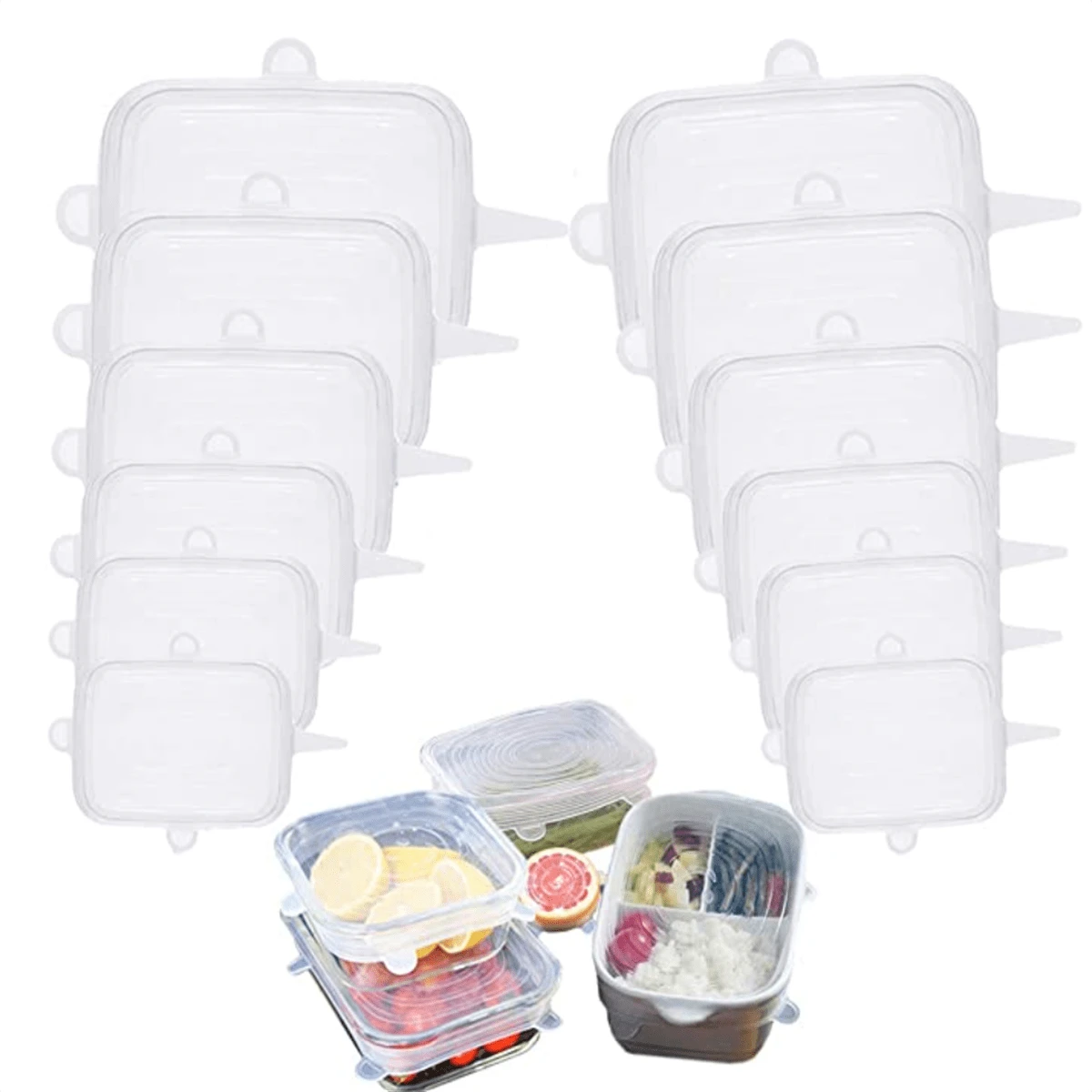 4 Coperchi In Silicone Per Lattine Cibo Animali - Universali 3 In 1 Con Cucchiai | Antispillo