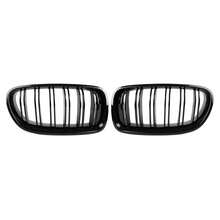 1 Pair Car Grille Double-Line Parallel Bar Grille Compatible For 5 Series F10 F18 Modified Parts - Black - View 7