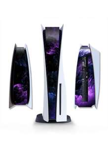 1pc PS5 Console Sticker PVC Protective Skin, Scratch-Resistant PlayStation 5 Console Sticker For Center Control, Cartoon Game Character Decals For Decorative Trim, Compatible With Disc Drive And Digital Version - PS5 Stickers - View 13