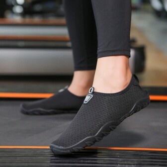 2024 New Simple Black Quick-Dry Shoes For Women, Lightweight Indoor Yoga Shoes, Skipping Shoes, Men's And Women's Fitness Running Shoes, Outdoor Cycling, Beach Vacation, Swimming, Drifting, Couples' Shoes