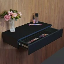 Makeup Holder Dressing Table Hanging Dressing Table With Drawer Multifunctional Beauty Salon Hairdresser Makeup Objects Modern 1 Unit Overhead Small Desk - Black - View 4