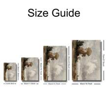 1入組無框秋天農舍風景復古海報，鄉村田野樹木牆藝術復古油畫印刷，適用於客廳、臥室和現代家居裝飾 - 杏色 - 查看 7