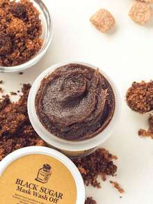 Skinfood SKIN FOOD黑糖磨砂去角質面膜 4.05 液量盎司（120克）| 糖份面部磨砂霜，可滋潤和滋養皮膚 - 去角質糖磨砂霜|清潔去角質糖磨砂面膜|韓國美妝