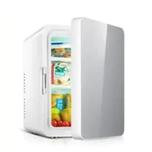 Mini refrigerador portátil para coche, 6L, 12V, refrigerador pequeño para maquillaje, almacenamiento para el cuidado de la piel, refrigerador de CA y CC para cosméticos - Blanco - Ver 2
