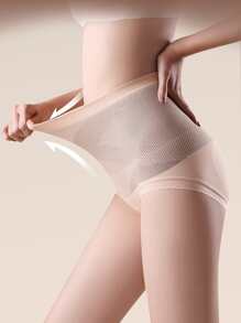 1 Piece Women's High Waist Breathable Shapewear, Suitable For Postpartum Hip Shapewear, Waist Control, Underwear - All-Day Shapewear(Some Styles Are Random)(The Two Styles Of The Underwear Edges Will Be Shipped Randomly)