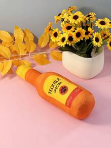 Fournitures pour animaux de compagnie - Poupée en peluche en forme de bouteille de vin pour que les chiens mâchent et jouent, disponible en plusieurs couleurs (pour utilisation animale seulement)