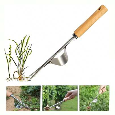 1pc Stainless Steel Hand Weeder Weeding Dandelion Remover Puller Tool Fork Garden, Stainless Rust Proof Steel Weeding Tool