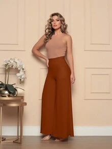 Women Pants - Rust Brown - View 3