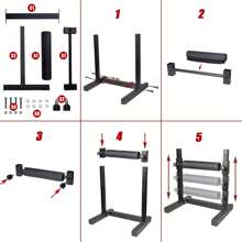 Upgraded Single Leg Squat Stand With Adjustable Function, Single Leg Squat Roller, Bulgarian Split Squat Stand For Leg Strength Training - Black - View 8