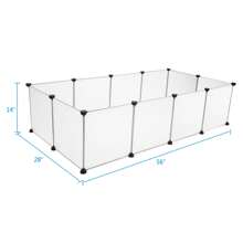 Pet Playpen, Portable Large Plastic Yard Fence Small Animals, Puppy Kennel Crate Fence Tent