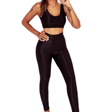 Women Sports Leggings - 黑色 - 查看 3