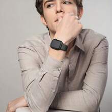 Daniel Pulseira de Silicone Para Smartwatch ios IP Watch 49mm 45mm 44mm 42mm 41mm 40mm 38mm - Azul Real - Visão 6