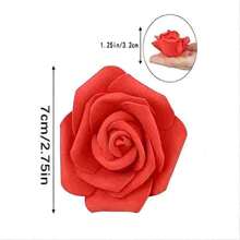 10 piezas de Flores de espuma artificial de 7 cm de diámetro para decoración de fiesta DIY