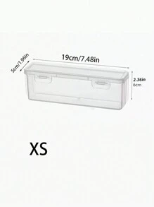 1pc Clear Stationery Storage Box Back To School - Clear - View 8