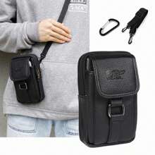 Bolsa de cintura multifuncional, casual e impermeable para exteriores. Bolso cruzado impermeable de PU para senderismo, resistente a arañazos y al desgaste. Bolsa de mensajero, mochila, bolsa de cinturón para regalo de Navidad, día de Acción de Gracias, vacaciones, estudiante, de gran capacidad, de moda, casual, Goyard, vintage, divertida, de viaje, de pecho, lateral, de sillín, de hobos, de cadera, para hombres, artículos de viaje, retro, para vacaciones, para hombres