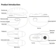 DENGXUN 2-In-1 Rechargeable Electric Nail Clipper And Polisher - USB Charging, Smart Electric Nail Clipper With Anti-Pinch, Polishing, Lighting And Grinding Functions, Suitable For All Family Members, An Ideal Gift For Thanksgiving And Christmas - Multicolor - View 9