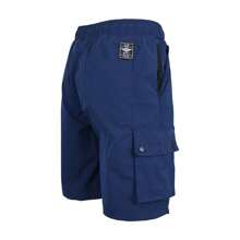 2-Pack Men's Moisture Wicking Performance Quick Dry Cargo Shorts - 海軍藍 & 淺藍色 - 查看 2