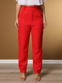 Women Pants - Red - View 2