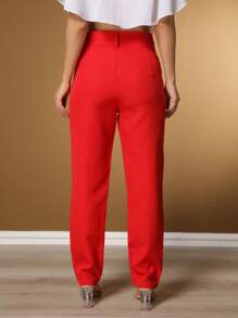 Women Pants - Red - View 4