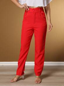 Women Pants - Red - View 3