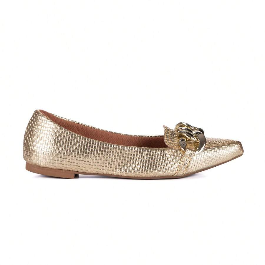 Women Flats - 金色 - 查看 1