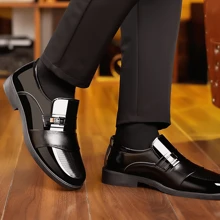 Formal Leather Shoes, Made From High-Quality Materials, Perfect For Any Formal Occasion, Shoes With Attention To Detail And Quality Craftsmanship, Making Them Both Stylish And Comfortable - Black - View 4