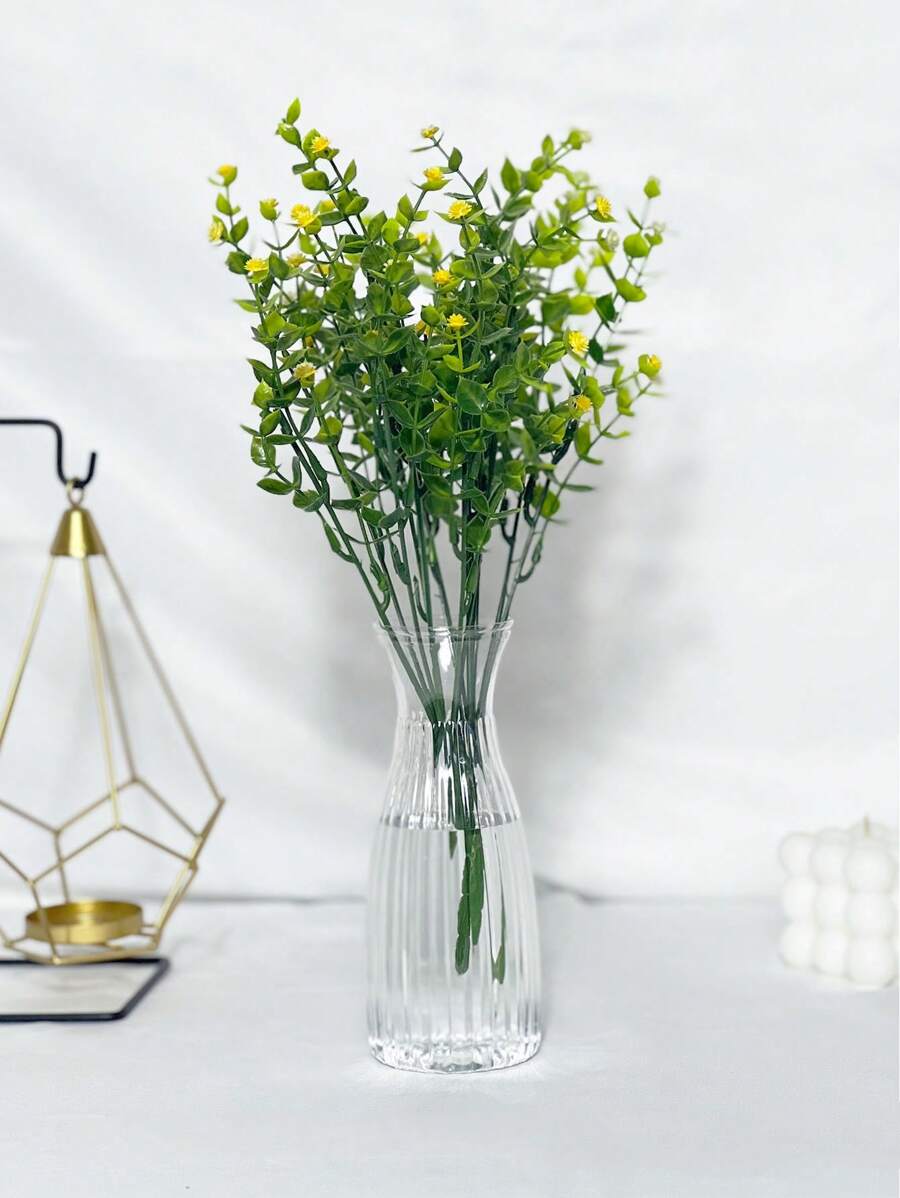 2 Stems High-Quality Artificial Gypsophila (Including Plastic Hydroponic Vase) For Indoor Decoration, Wedding Parties, Festival Celebrations, And Love Confessions - Multicolor - View 1