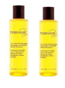 Aceite Capilar 3 en 1 con Argán, Macadamia y Monoi de Tahití | Set de 2 Tratamientos de 98 ml Terramar - Amarillo - Ver 1