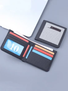 Canvas Bifold Wallet, Credit Card Holder, Lightweight And Portable Card Slots Pocket Wallet - one-size - View 1