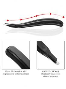 1pc Flat Staple Remover Pencil Look Streamline Design Portable Magnetic Staples Removal Tools For Office School Binding,Back To School,School Supplies