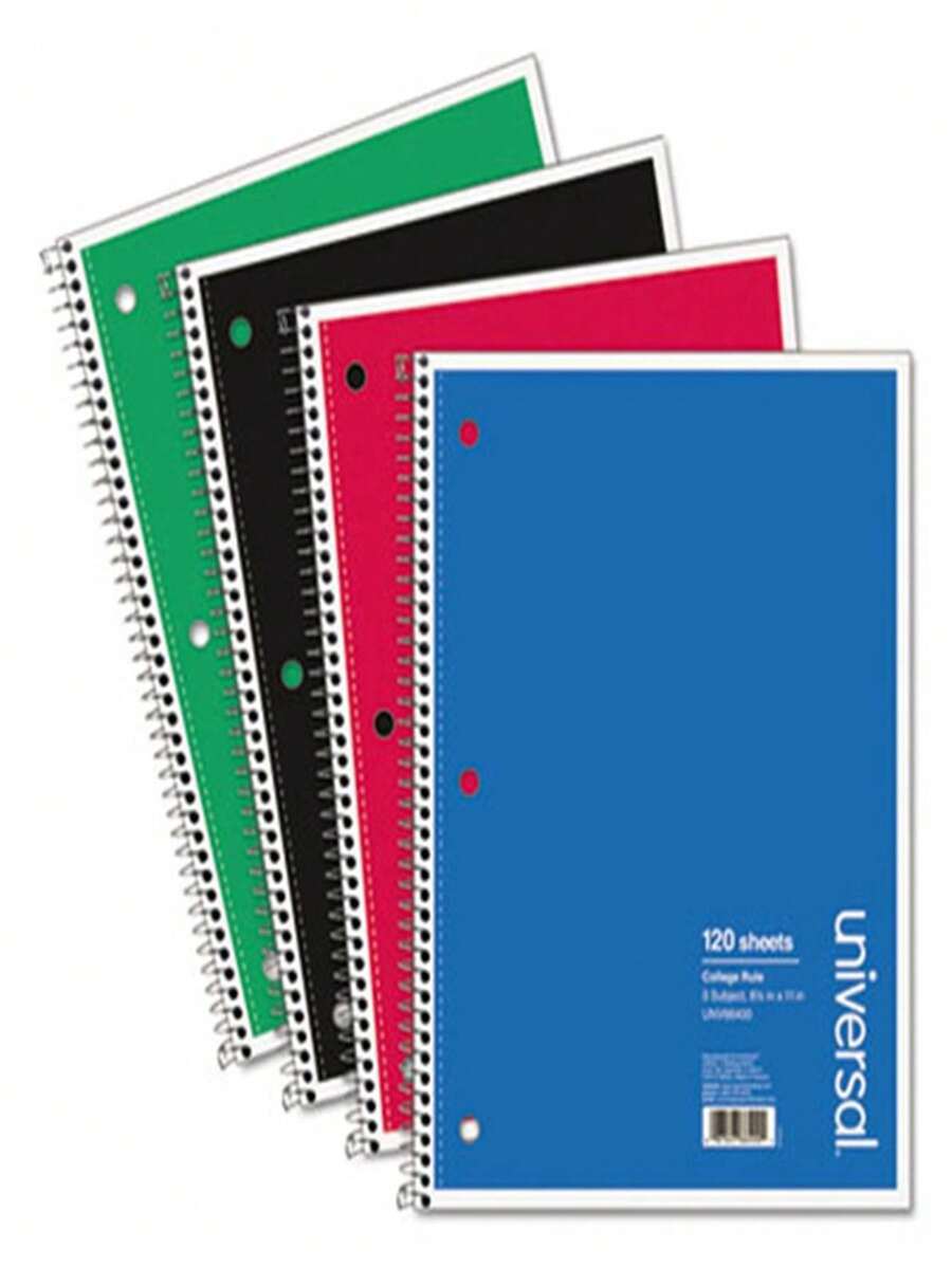Custom Spiral Notebook Journals With A Pastel Blue Colored Cover - 6 Pack Of 8.5" X