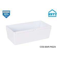 Inde Boîte d'organisation modulaire 15X8X5,3Cm, conception empilable et pratique | Boîte de rangement compacte et fonctionnelle facile à transporter, idéale pour organiser les vêtements, les jouets, les documents et plus encore