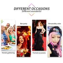 一次性髮色噴霧，多種顏色的植物染髮劑-滋養和保濕配方，快速帶來鮮豔的色彩，適合深色和淺色頭髮的易於染髮配方 - 彩色 - 查看 4