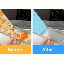 10 miếng giấy thấm dầu máy hút mùi nhà bếp Blue Film đơn 90*10cm/35.4*3.9in Giấy thấm dầu gia dụng Bộ lọc dầu máy hút mùi bồn rửa đa năng Thấm dầu đặc biệt, Trang trí nhà cửa, Quà tặng Giáng sinh, Quà tặng gia đình, Trang trí phòng - Nhiều màu - Xem 6