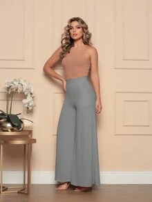 Women Pants - Light Grey - View 3